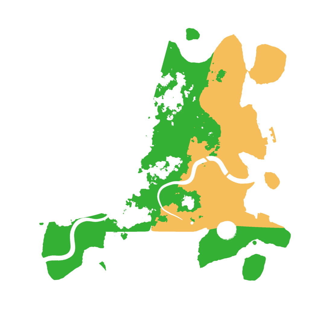 Biome Rust Map: Procedural Map, Size: 3000, Seed: 46421