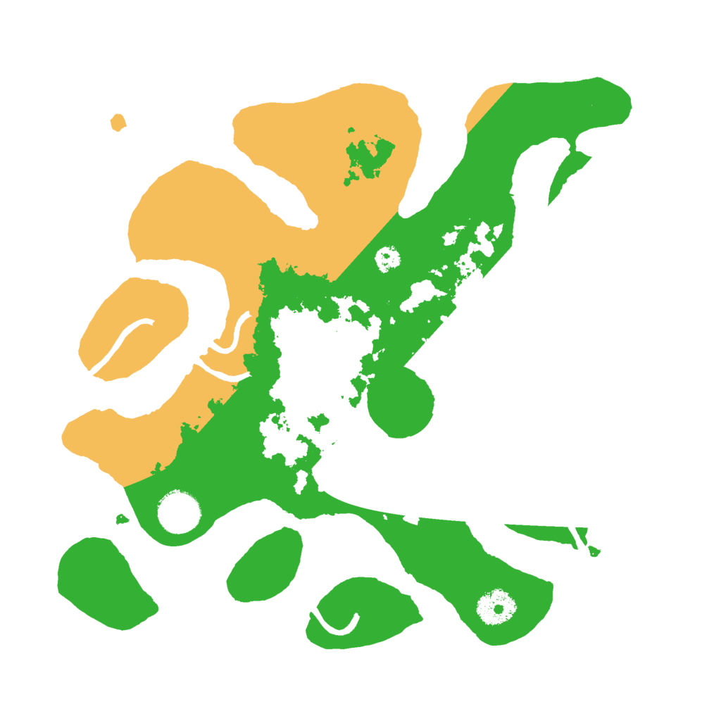 Biome Rust Map: Procedural Map, Size: 3000, Seed: 57463