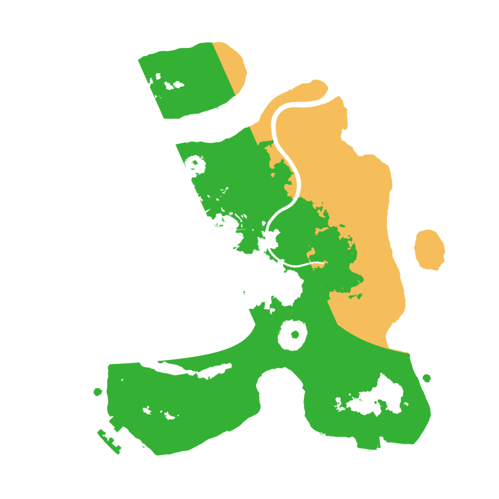 Biome Rust Map: Procedural Map, Size: 2500, Seed: 51563303