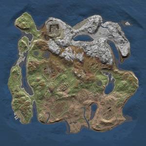 Thumbnail Rust Map: Procedural Map, Size: 2900, Seed: 2147483645, 13 Monuments