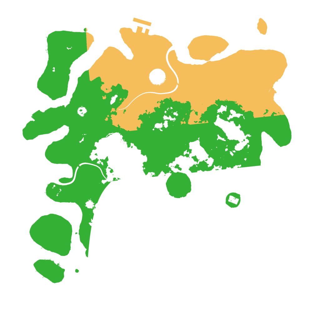 Biome Rust Map: Procedural Map, Size: 3500, Seed: 5022068