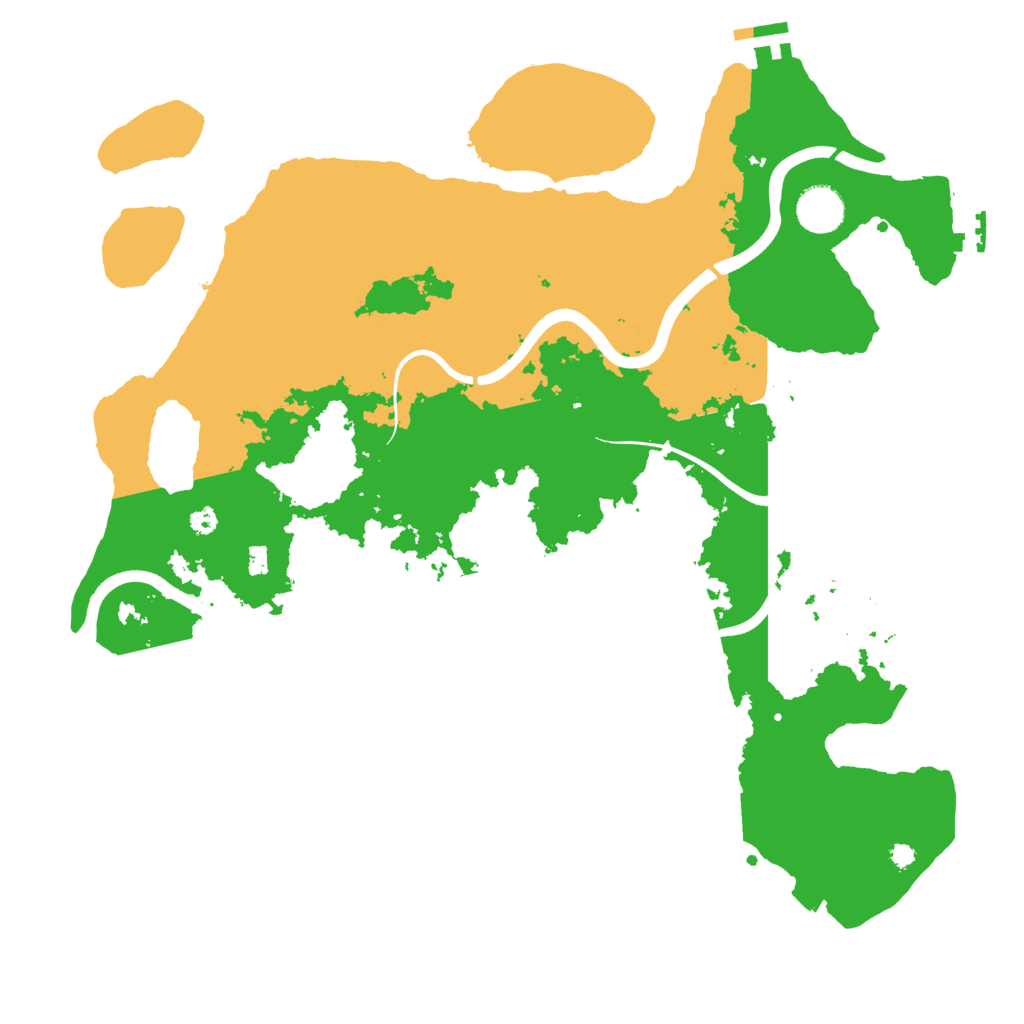 Biome Rust Map: Procedural Map, Size: 3800, Seed: 26