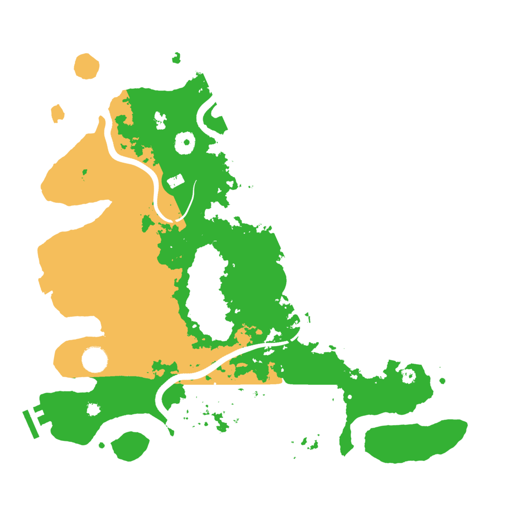 Biome Rust Map: Procedural Map, Size: 3500, Seed: 1078075