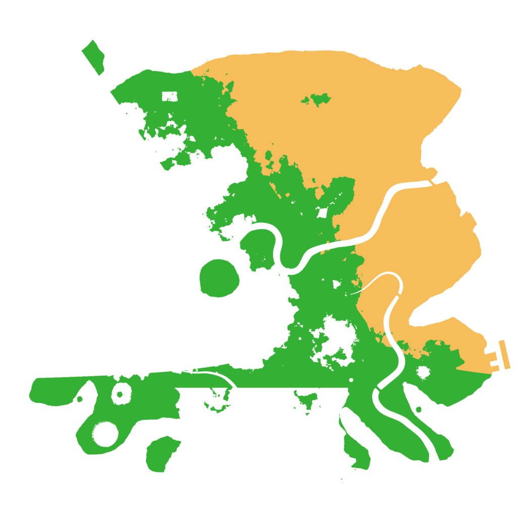 Biome Rust Map: Procedural Map, Size: 3600, Seed: 11800415