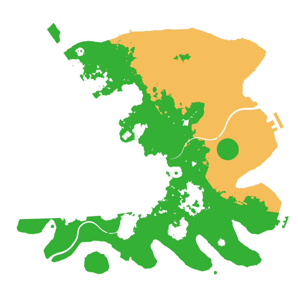 Biome Rust Map: Procedural Map, Size: 3600, Seed: 11800415