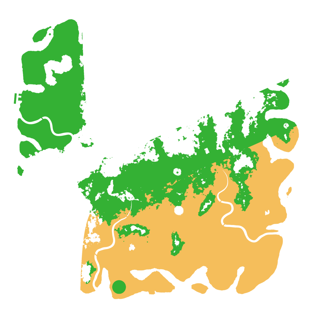 Biome Rust Map: Procedural Map, Size: 6000, Seed: 88630334