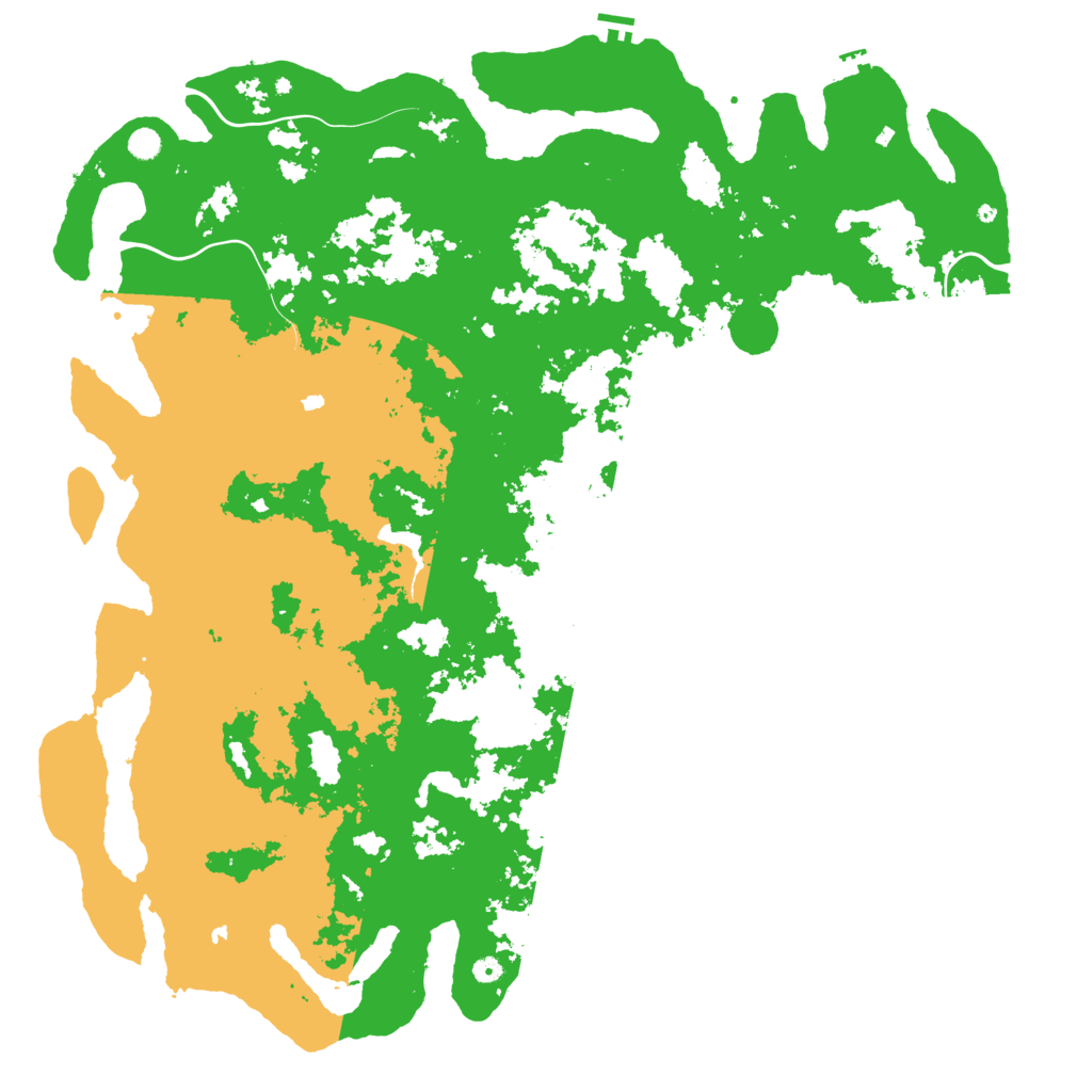 Biome Rust Map: Procedural Map, Size: 6000, Seed: 97594651