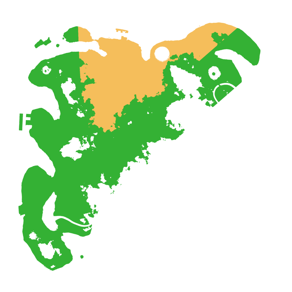 Biome Rust Map: Procedural Map, Size: 3500, Seed: 71449177