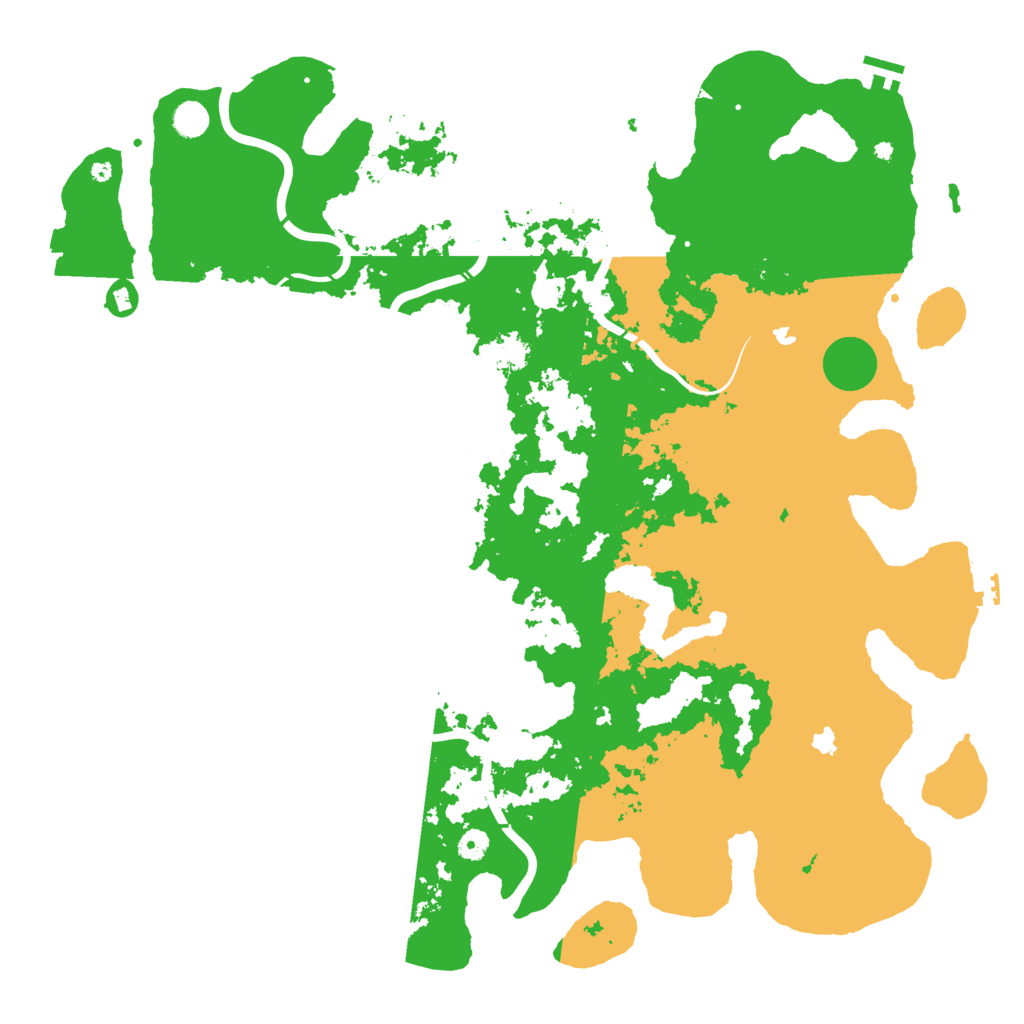 Biome Rust Map: Procedural Map, Size: 5000, Seed: 2801