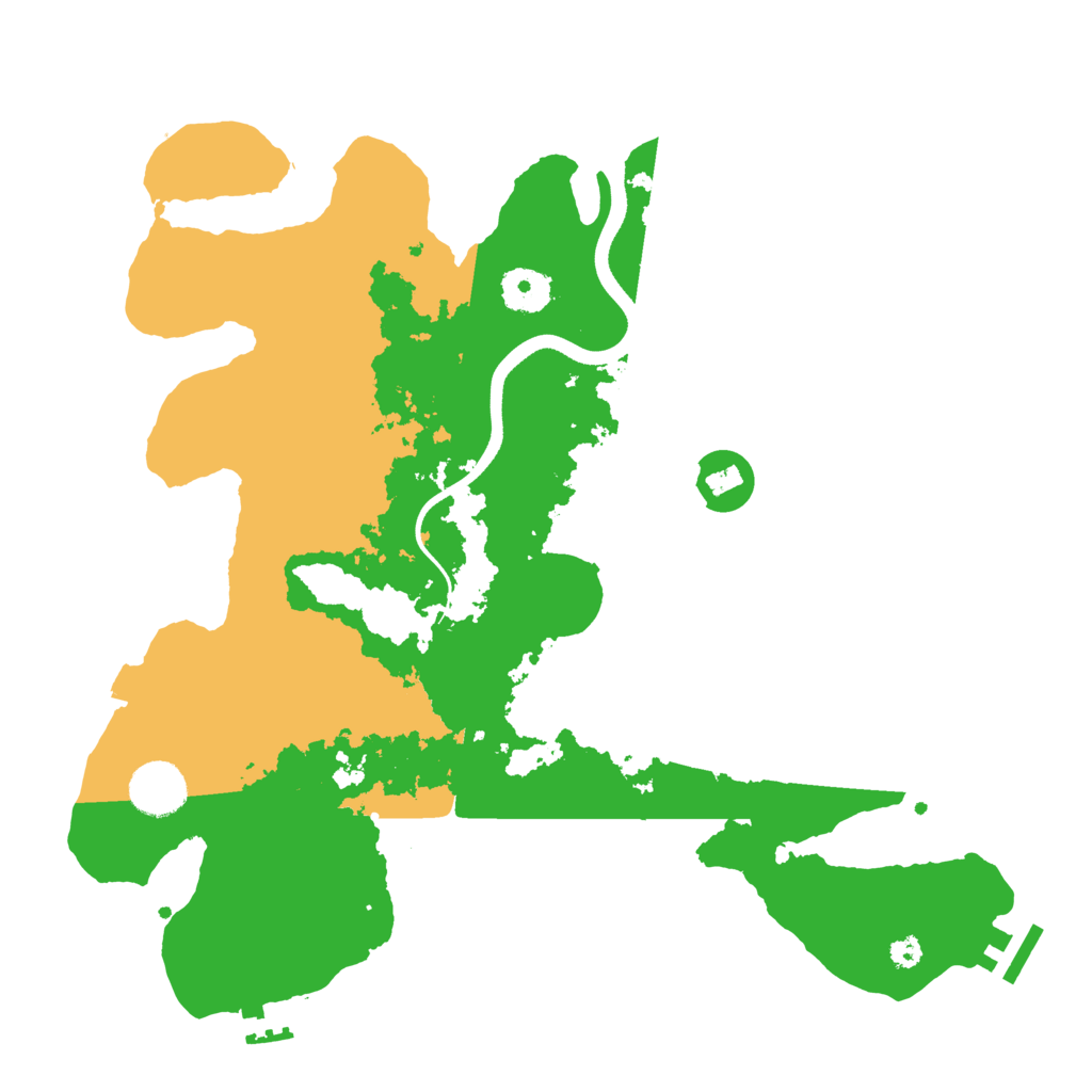 Biome Rust Map: Procedural Map, Size: 3500, Seed: 2968147