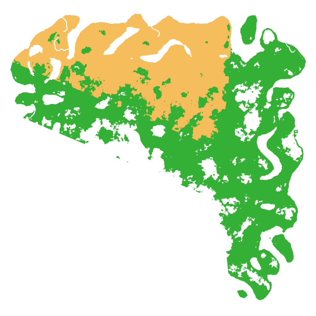 Biome Rust Map: Procedural Map, Size: 6000, Seed: 22041991