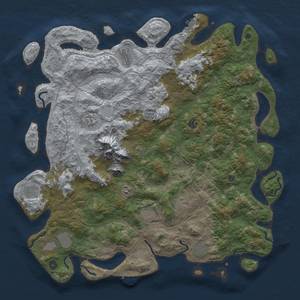 Thumbnail Rust Map: Procedural Map, Size: 5000, Seed: 75832, 17 Monuments