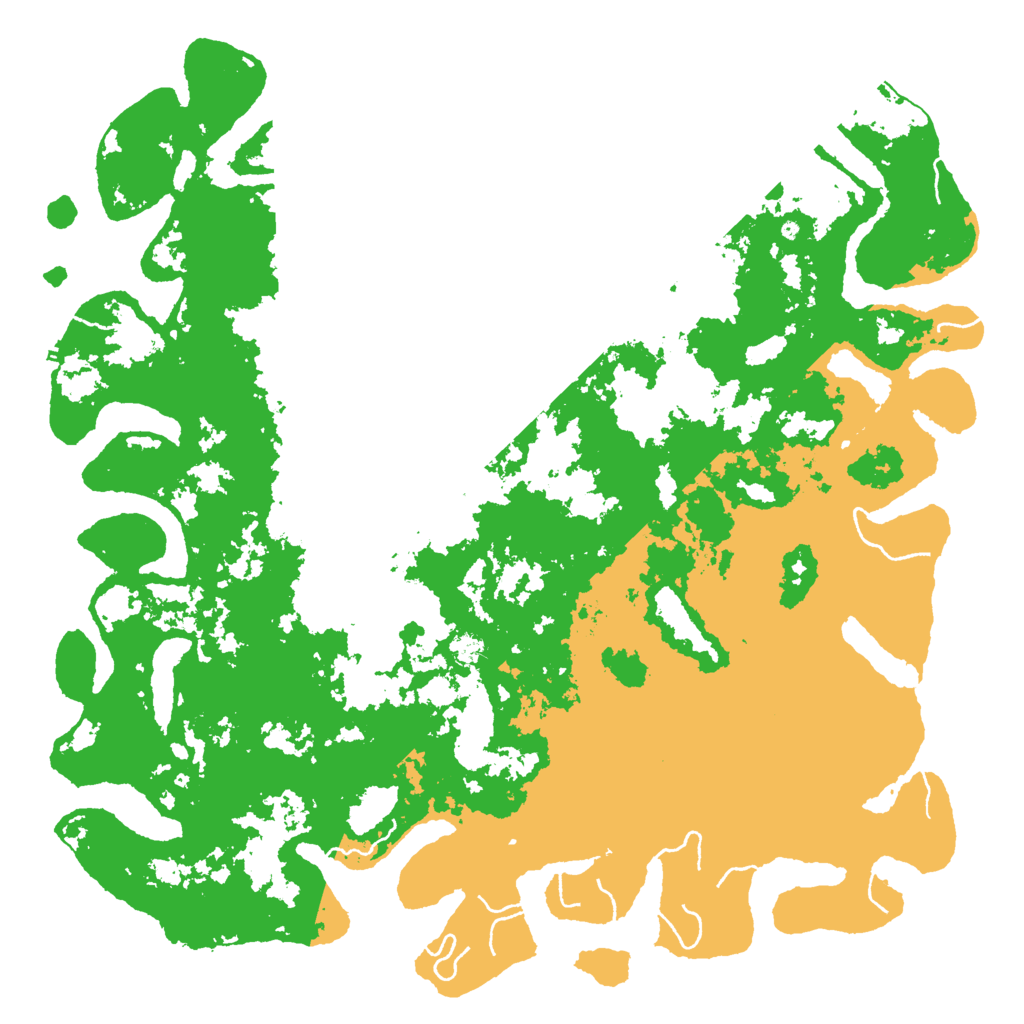 Biome Rust Map: Procedural Map, Size: 6000, Seed: 3546545