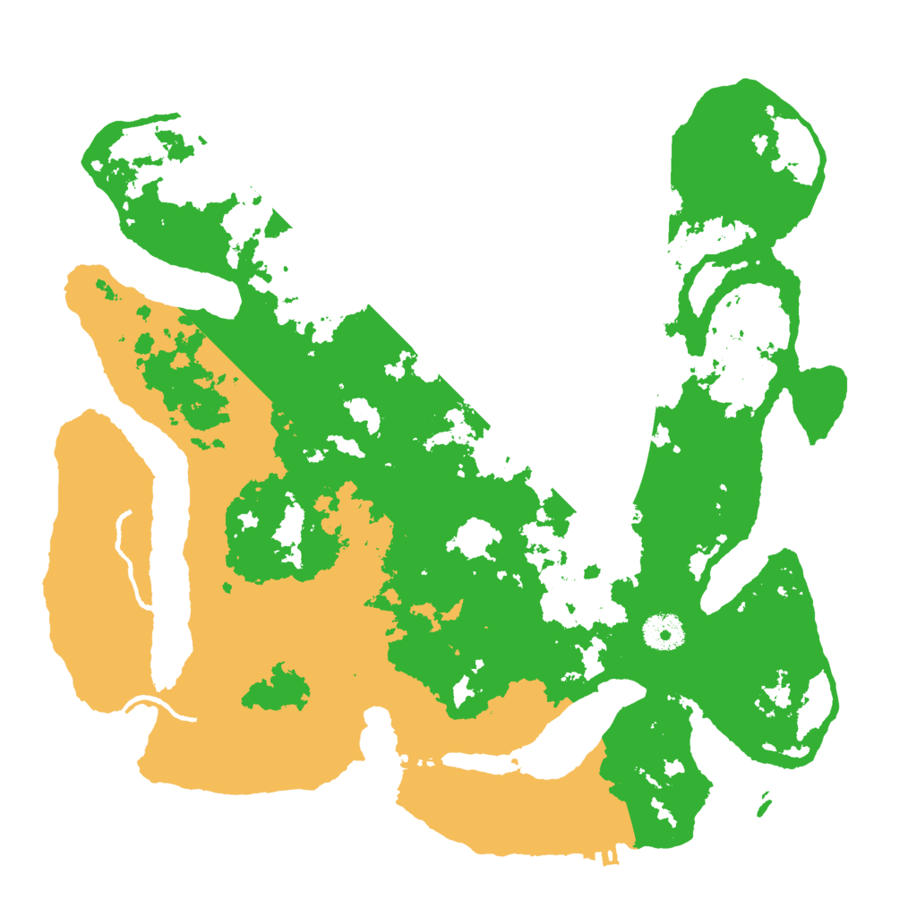 Biome Rust Map: Procedural Map, Size: 3500, Seed: 54729990