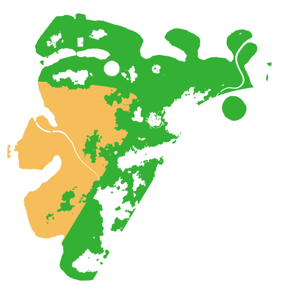 Biome Rust Map: Procedural Map, Size: 3500, Seed: 20210201