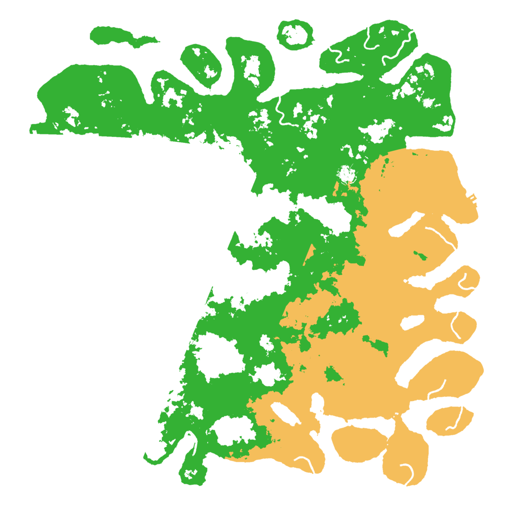 Biome Rust Map: Procedural Map, Size: 5000, Seed: 2564948