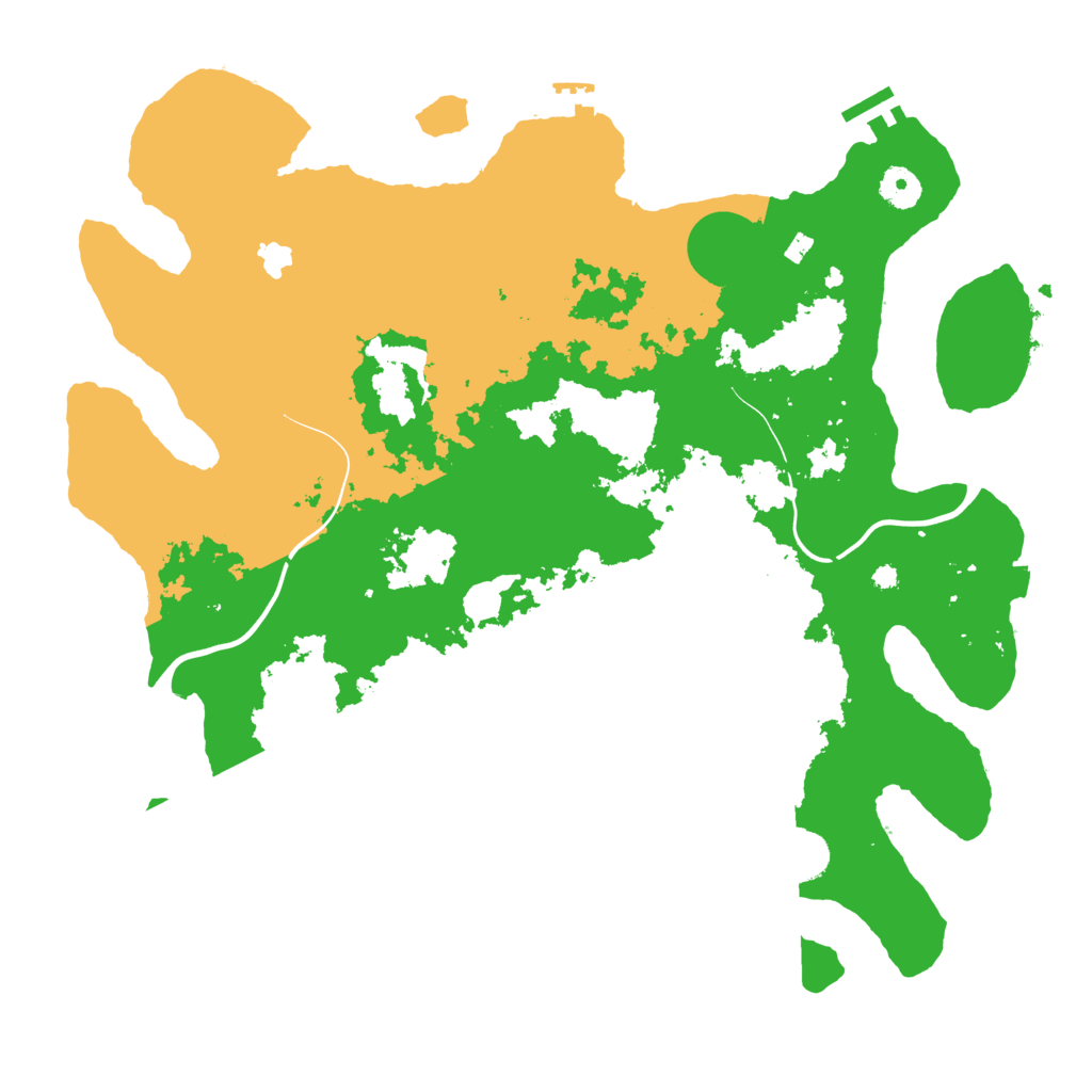 Biome Rust Map: Procedural Map, Size: 4000, Seed: 2025