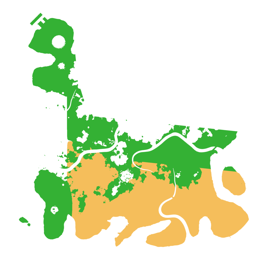 Biome Rust Map: Procedural Map, Size: 3600, Seed: 931821034