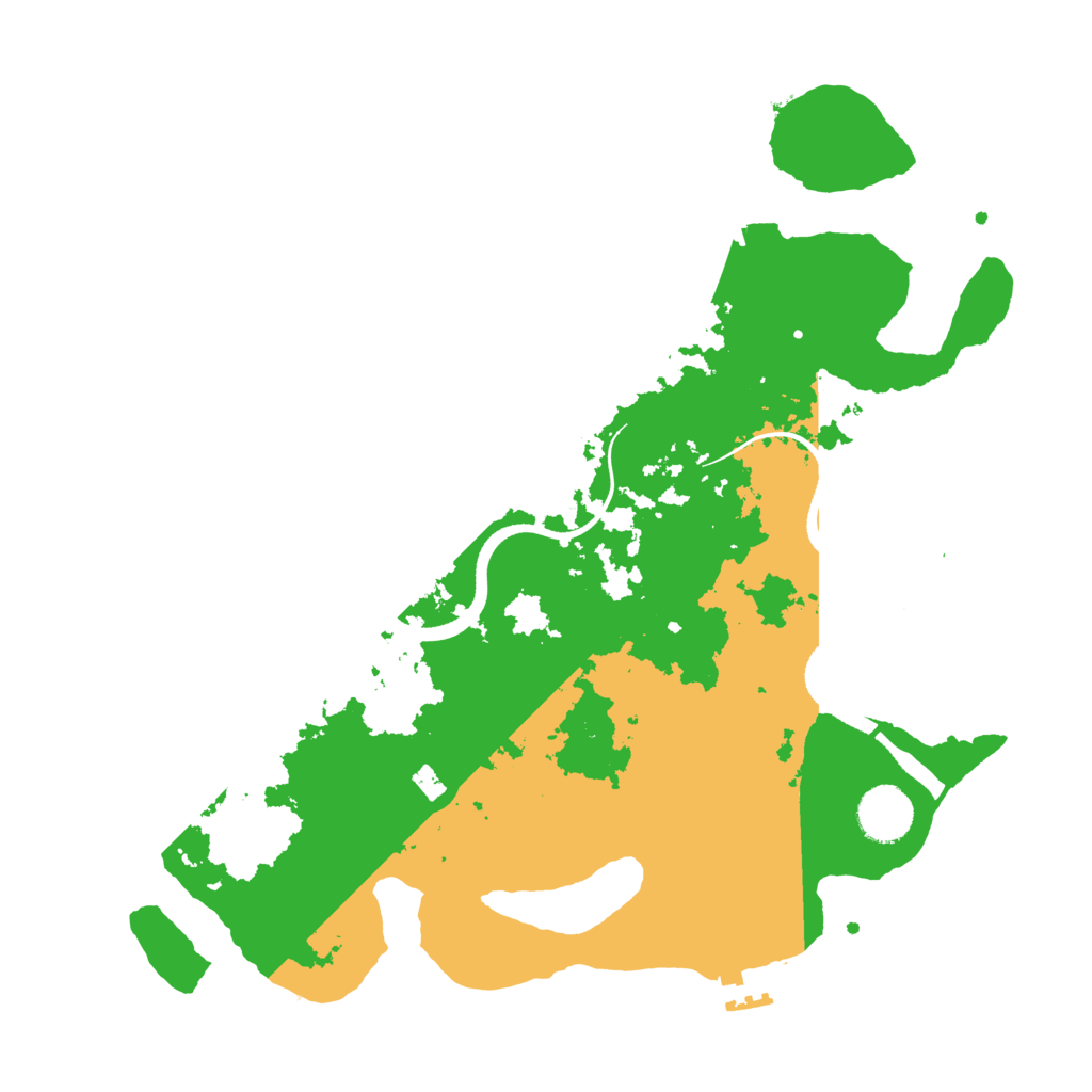 Biome Rust Map: Procedural Map, Size: 3500, Seed: 75832