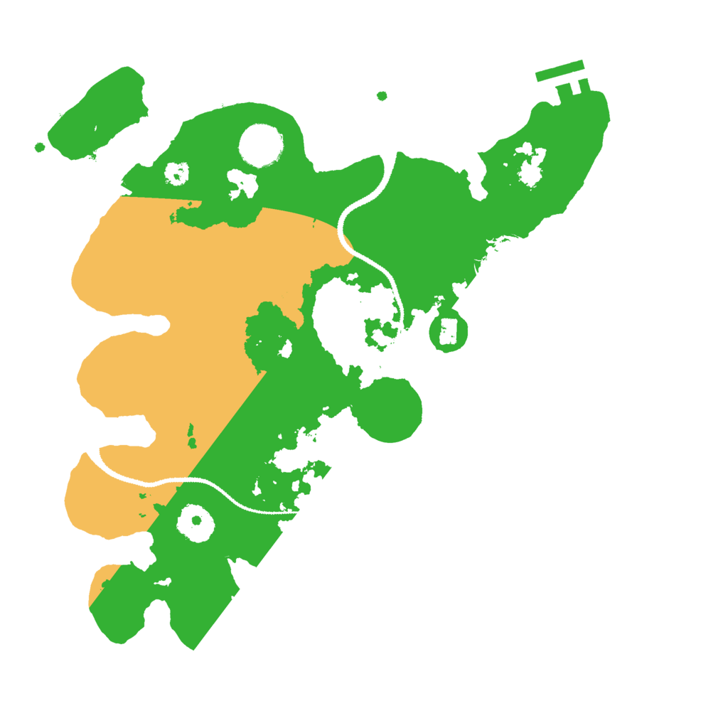 Biome Rust Map: Procedural Map, Size: 3000, Seed: 345674578