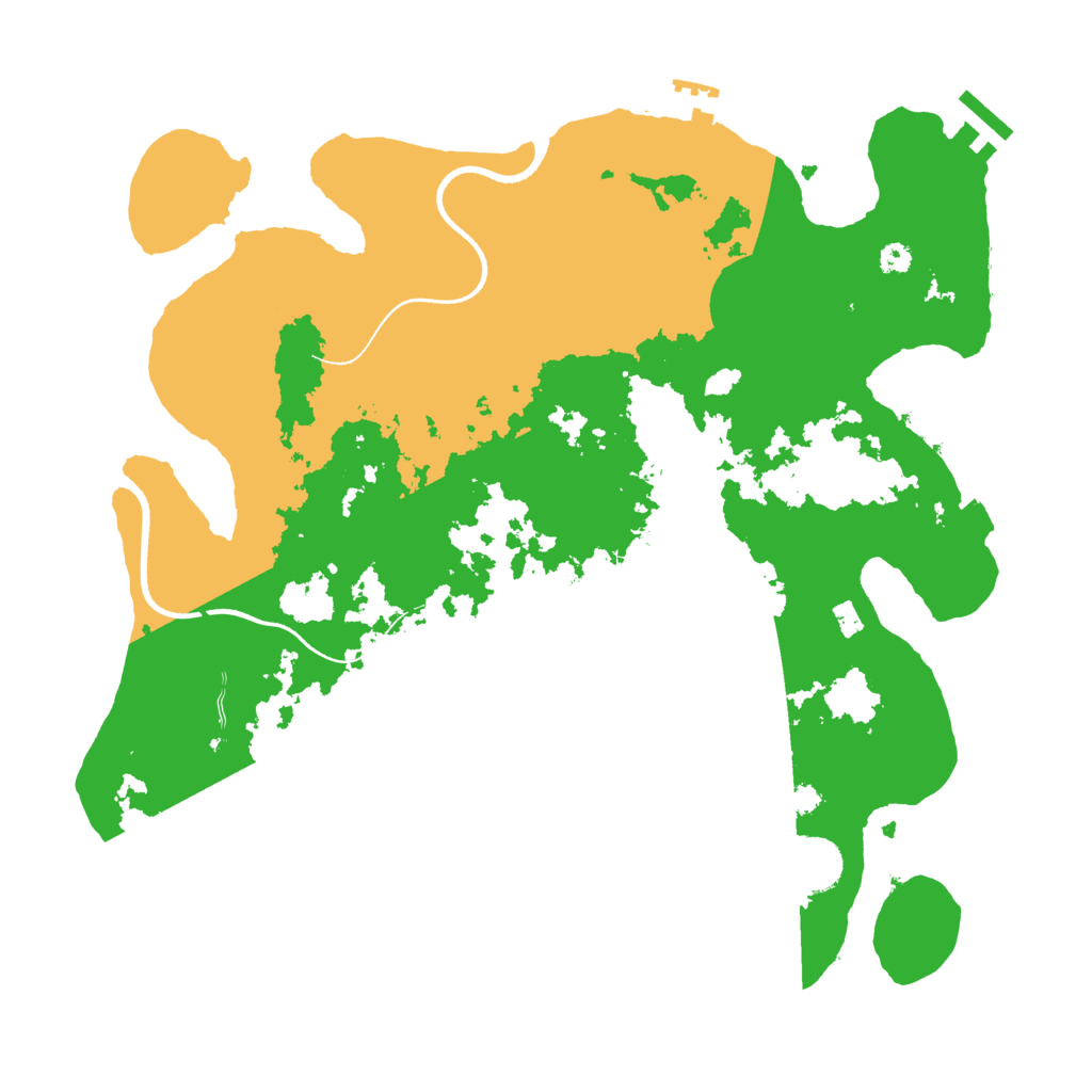 Biome Rust Map: Procedural Map, Size: 3500, Seed: 7603544