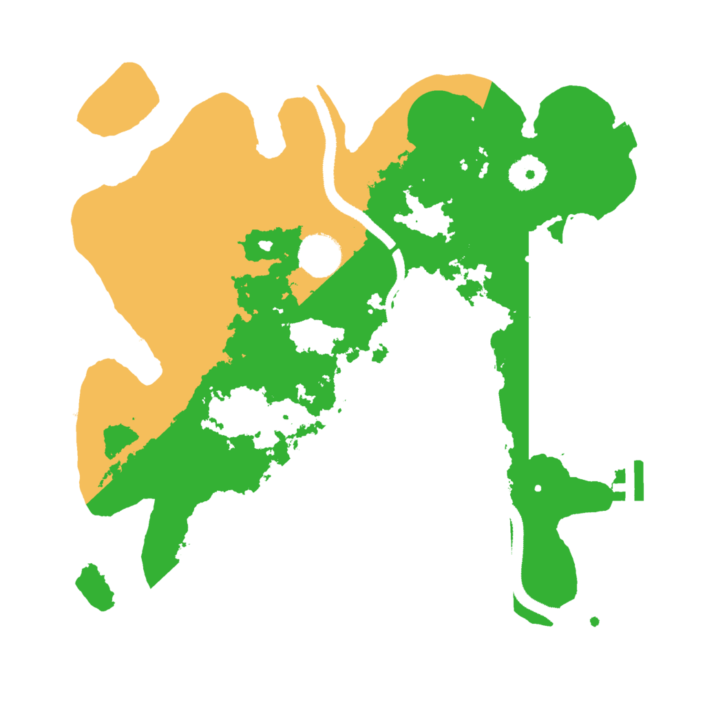 Biome Rust Map: Procedural Map, Size: 3000, Seed: 88154575