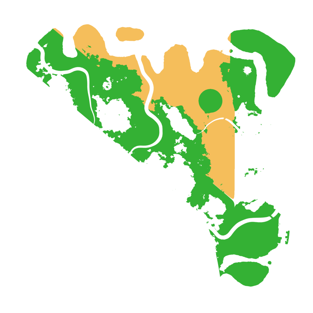 Biome Rust Map: Procedural Map, Size: 3500, Seed: 275271996