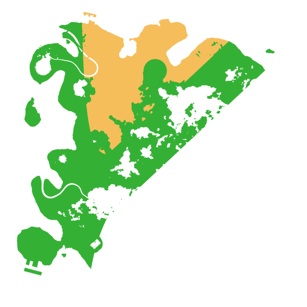 Biome Rust Map: Procedural Map, Size: 3500, Seed: 12470