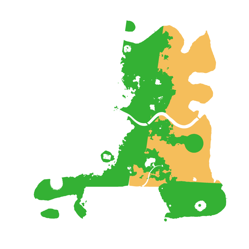 Biome Rust Map: Procedural Map, Size: 3500, Seed: 1775010664