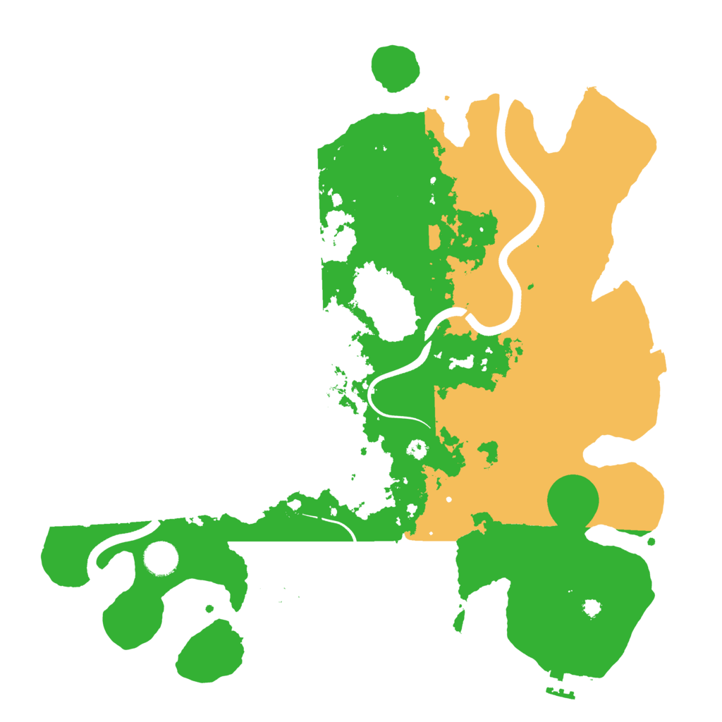Biome Rust Map: Procedural Map, Size: 3700, Seed: 1097405883
