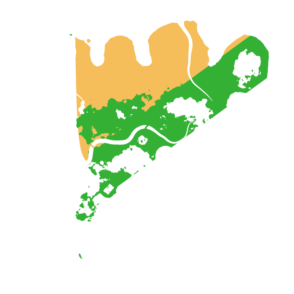 Biome Rust Map: Procedural Map, Size: 3200, Seed: 85192042