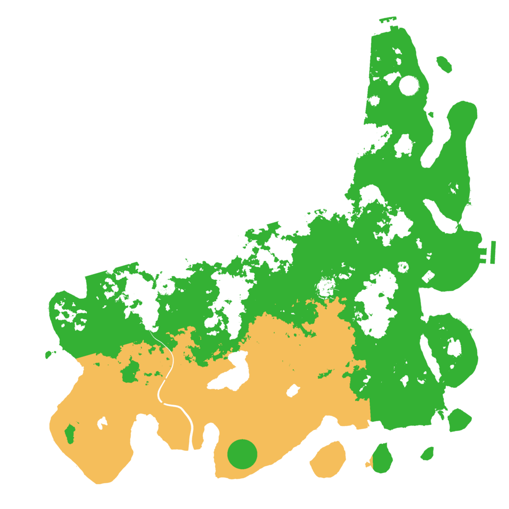 Biome Rust Map: Procedural Map, Size: 4500, Seed: 3768534