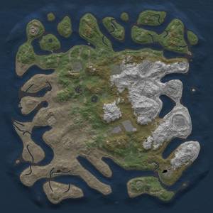 Rust Map: Procedural Map, Size: 4700, Seed: 9548469, 20 Monuments