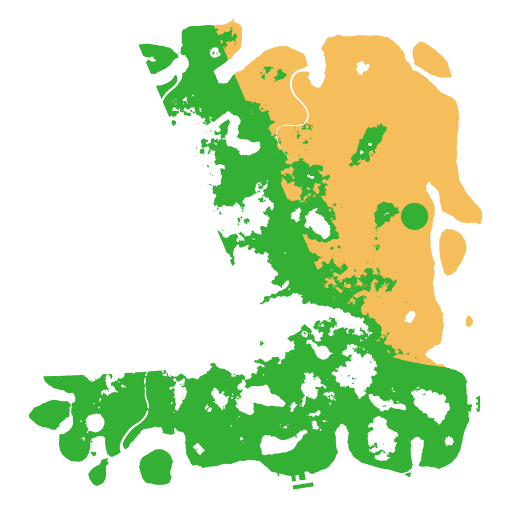 Biome Rust Map: Procedural Map, Size: 5000, Seed: 235476