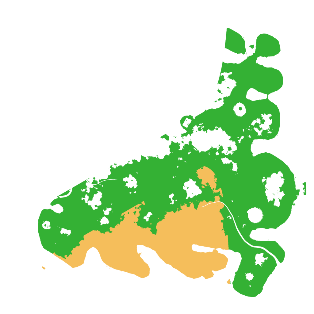Biome Rust Map: Procedural Map, Size: 3700, Seed: 4600