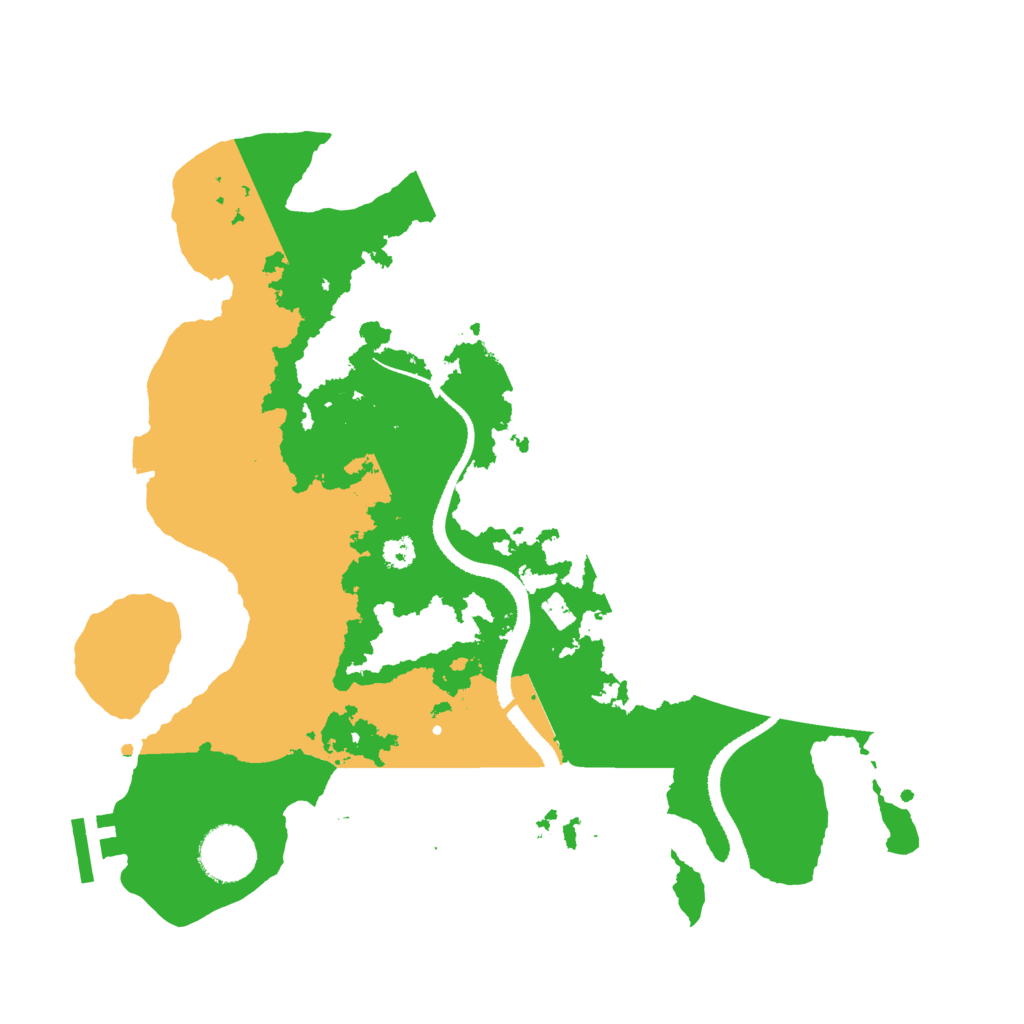 Biome Rust Map: Procedural Map, Size: 3200, Seed: 125896