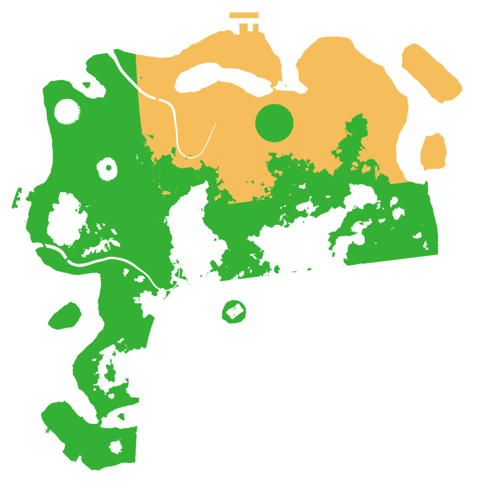 Biome Rust Map: Procedural Map, Size: 3500, Seed: 669495050