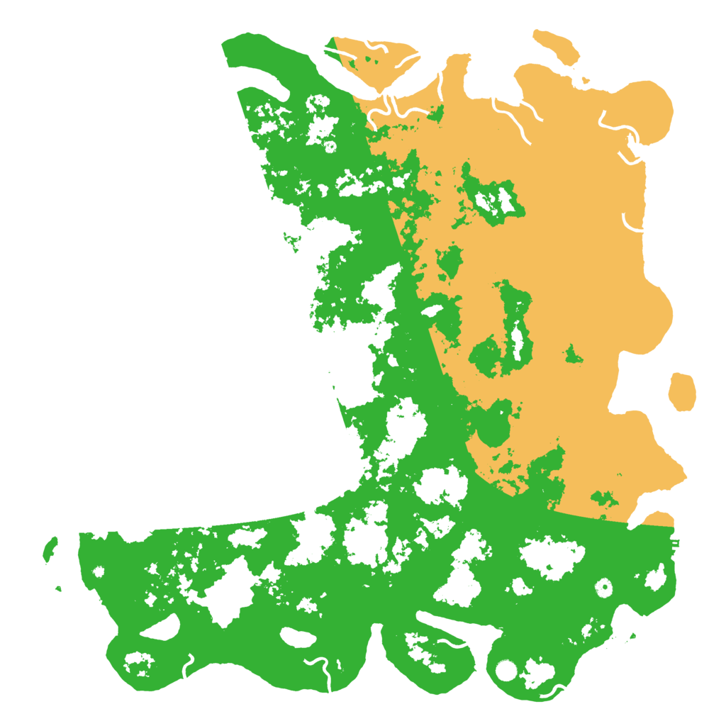 Biome Rust Map: Procedural Map, Size: 6000, Seed: 106692925