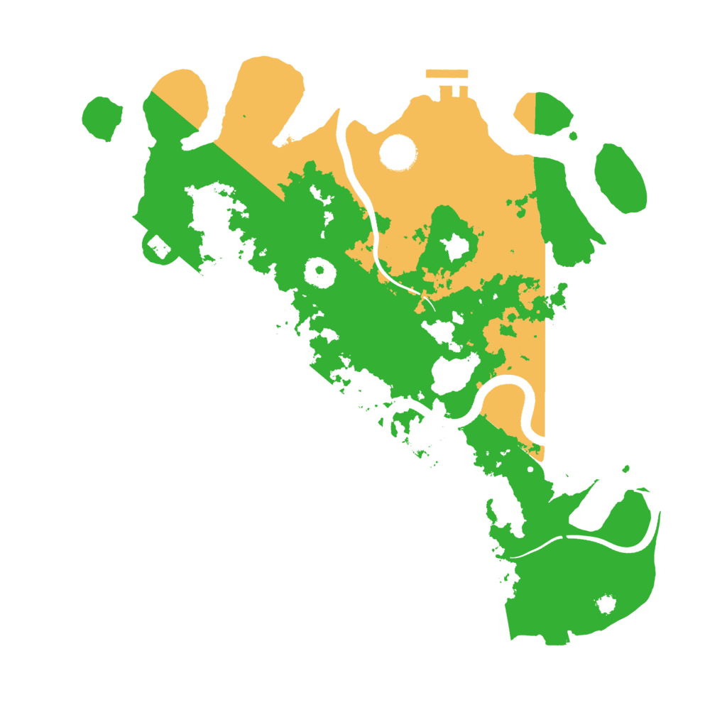 Biome Rust Map: Procedural Map, Size: 3500, Seed: 48037129