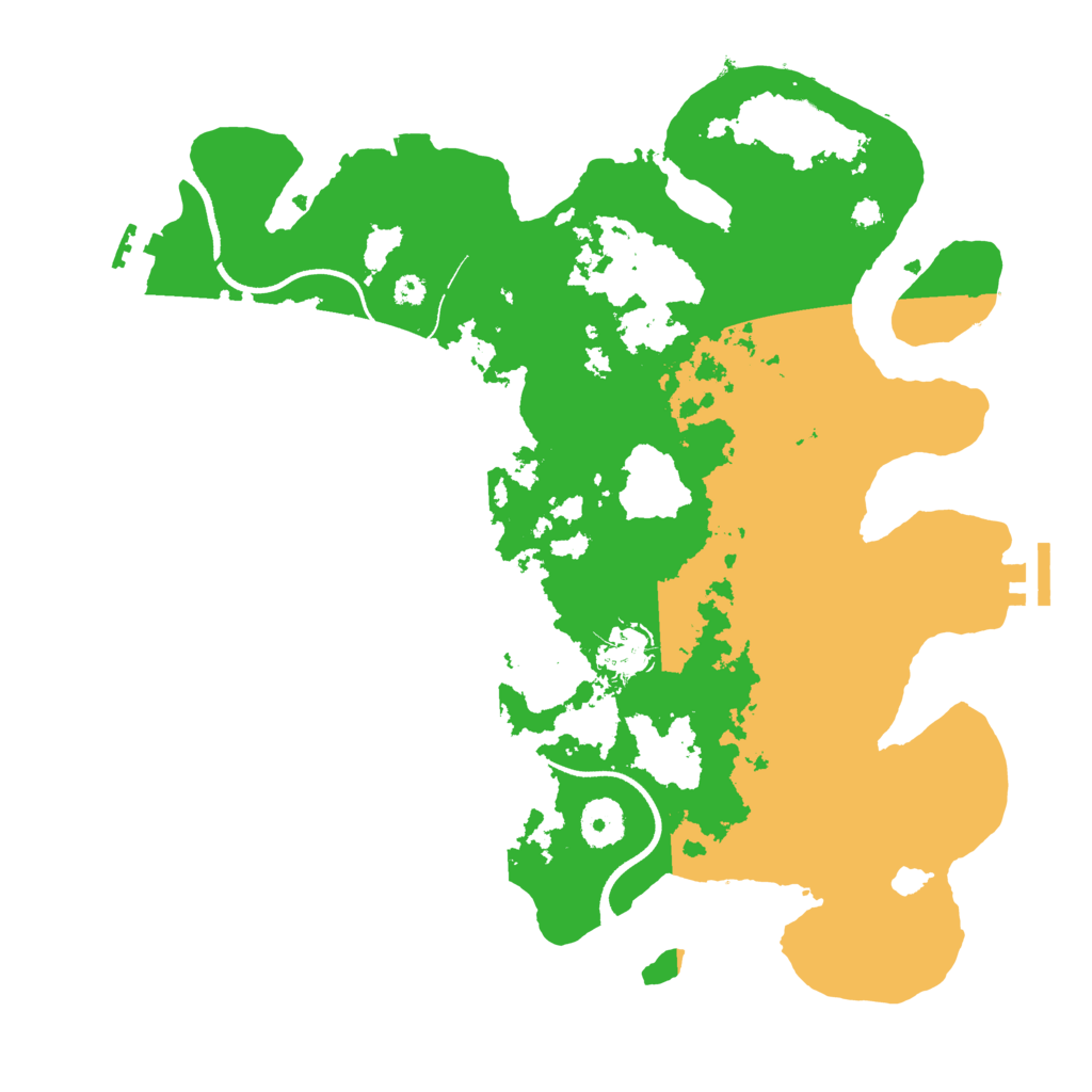 Biome Rust Map: Procedural Map, Size: 3500, Seed: 1567510281