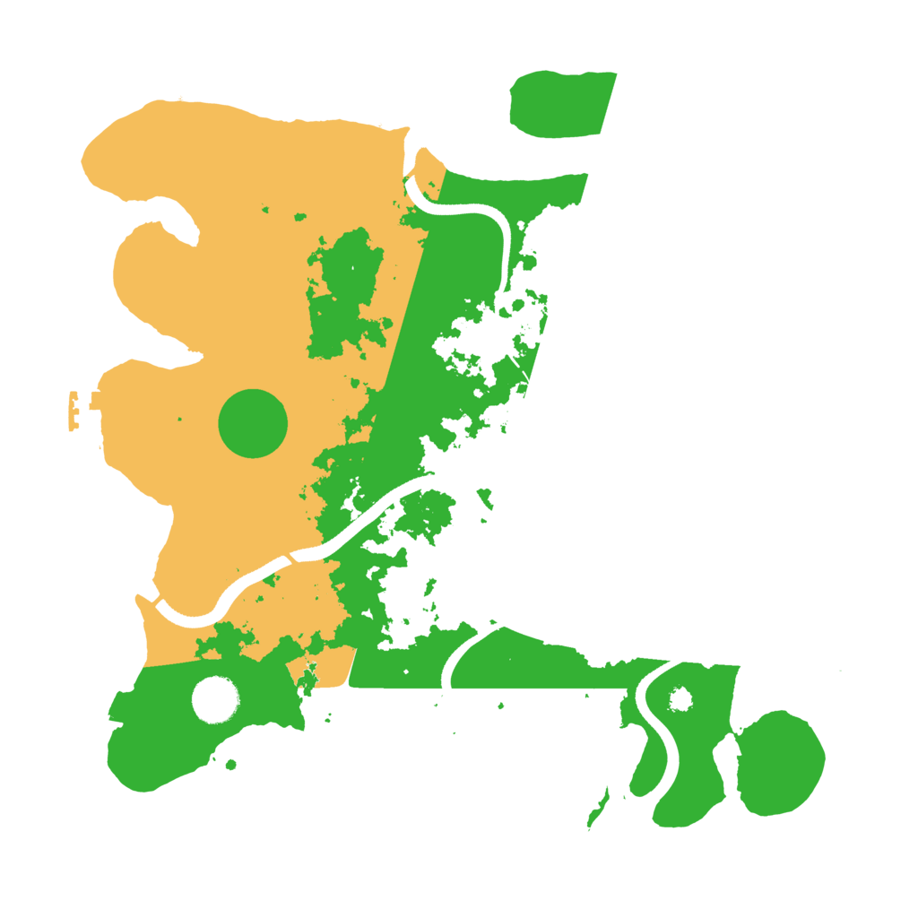 Biome Rust Map: Procedural Map, Size: 3500, Seed: 410147533