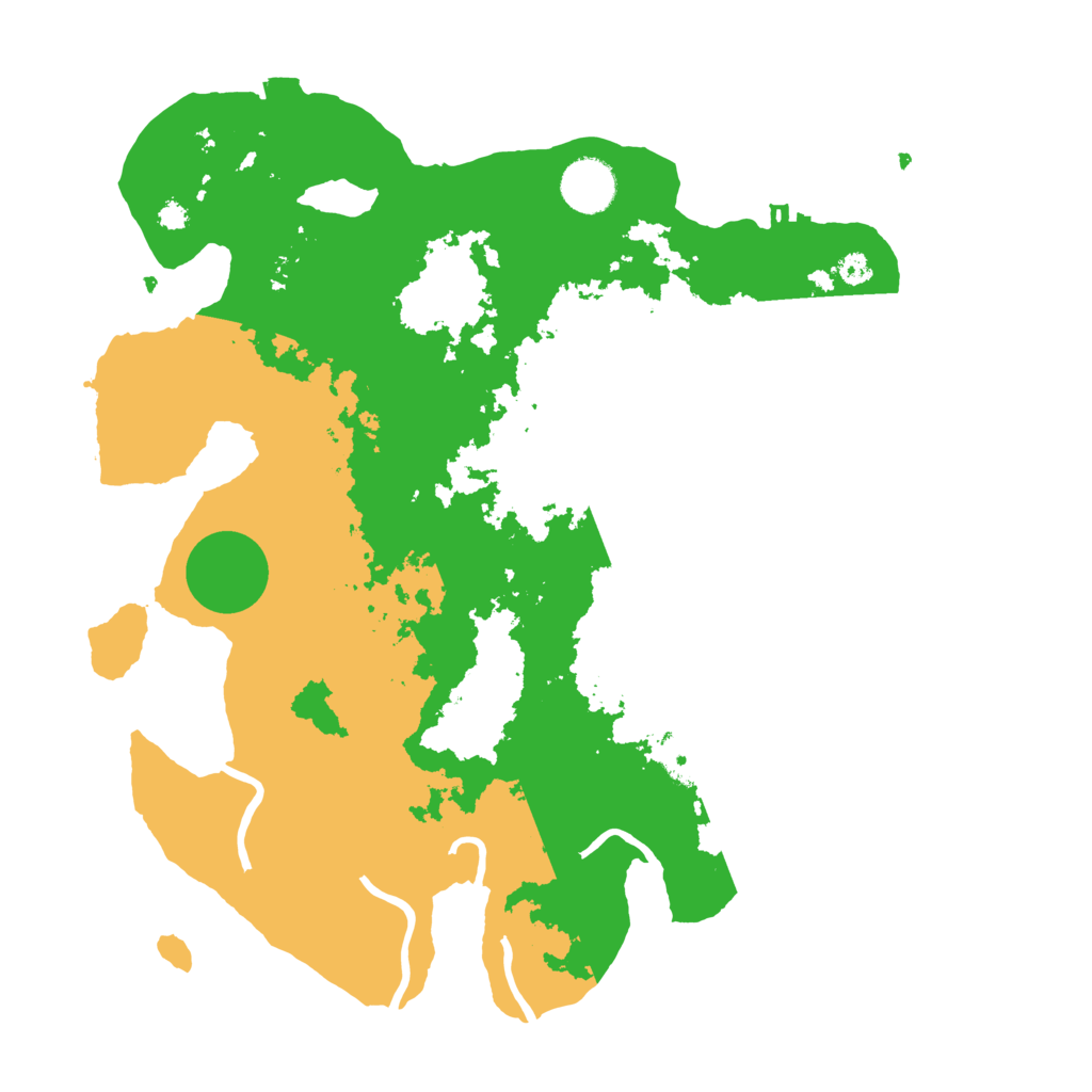 Biome Rust Map: Procedural Map, Size: 3500, Seed: 530878464