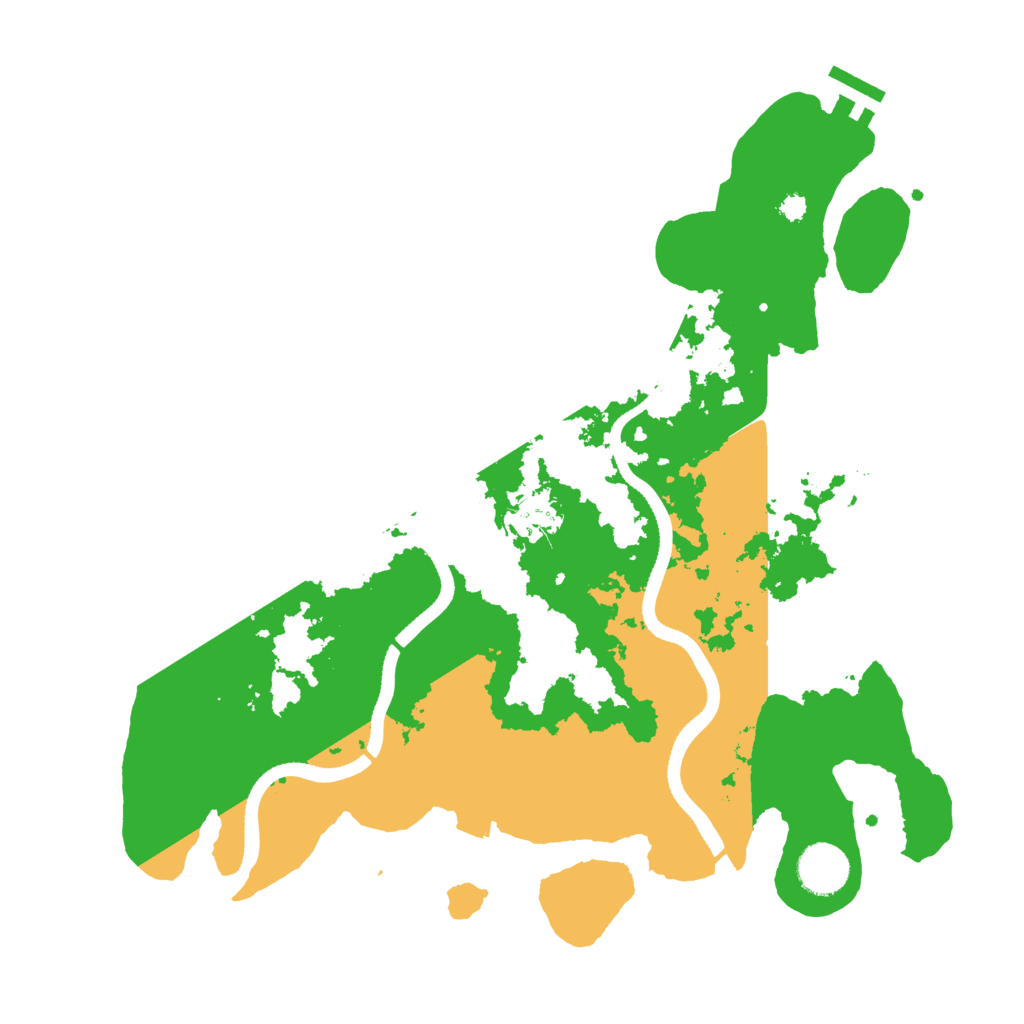 Biome Rust Map: Procedural Map, Size: 3500, Seed: 1342477