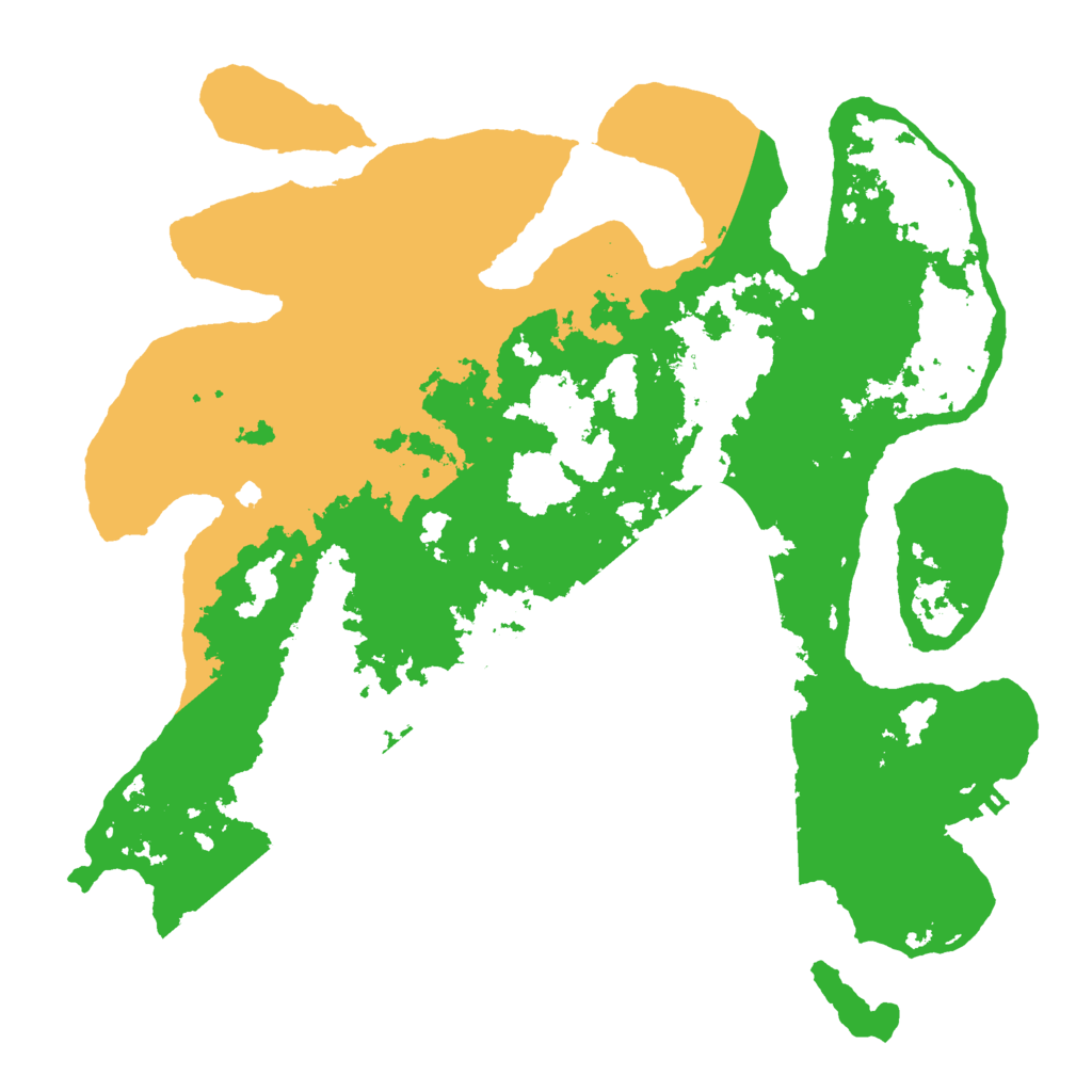 Biome Rust Map: Barren, Size: 3500, Seed: 870387960