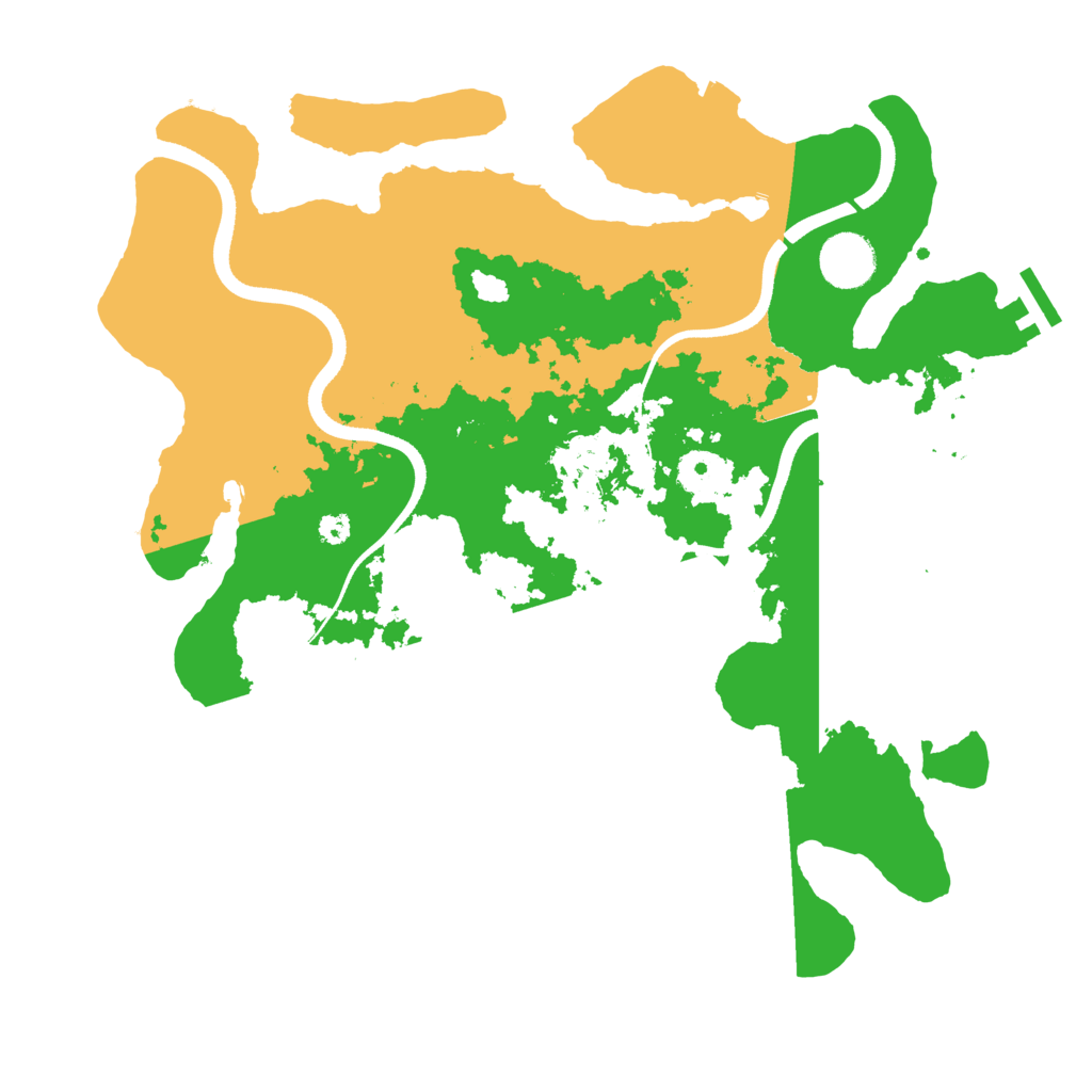 Biome Rust Map: Procedural Map, Size: 3500, Seed: 264585398