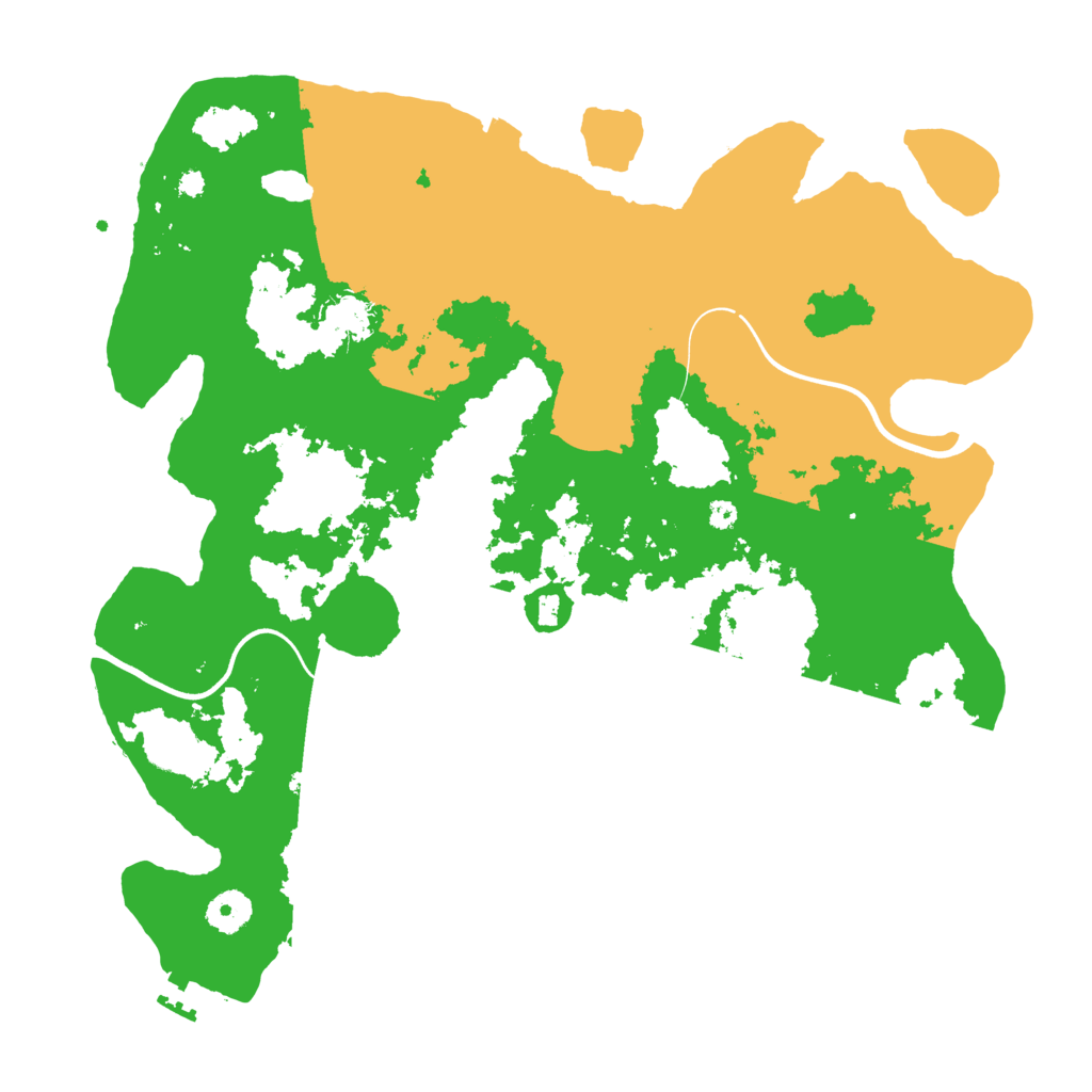 Biome Rust Map: Procedural Map, Size: 3800, Seed: 208