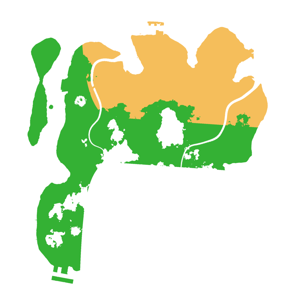 Biome Rust Map: Procedural Map, Size: 2800, Seed: 609381964