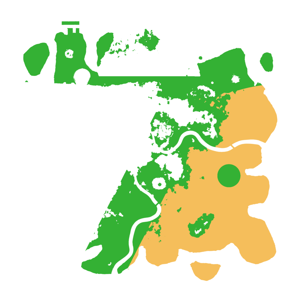 Biome Rust Map: Procedural Map, Size: 3500, Seed: 896948203