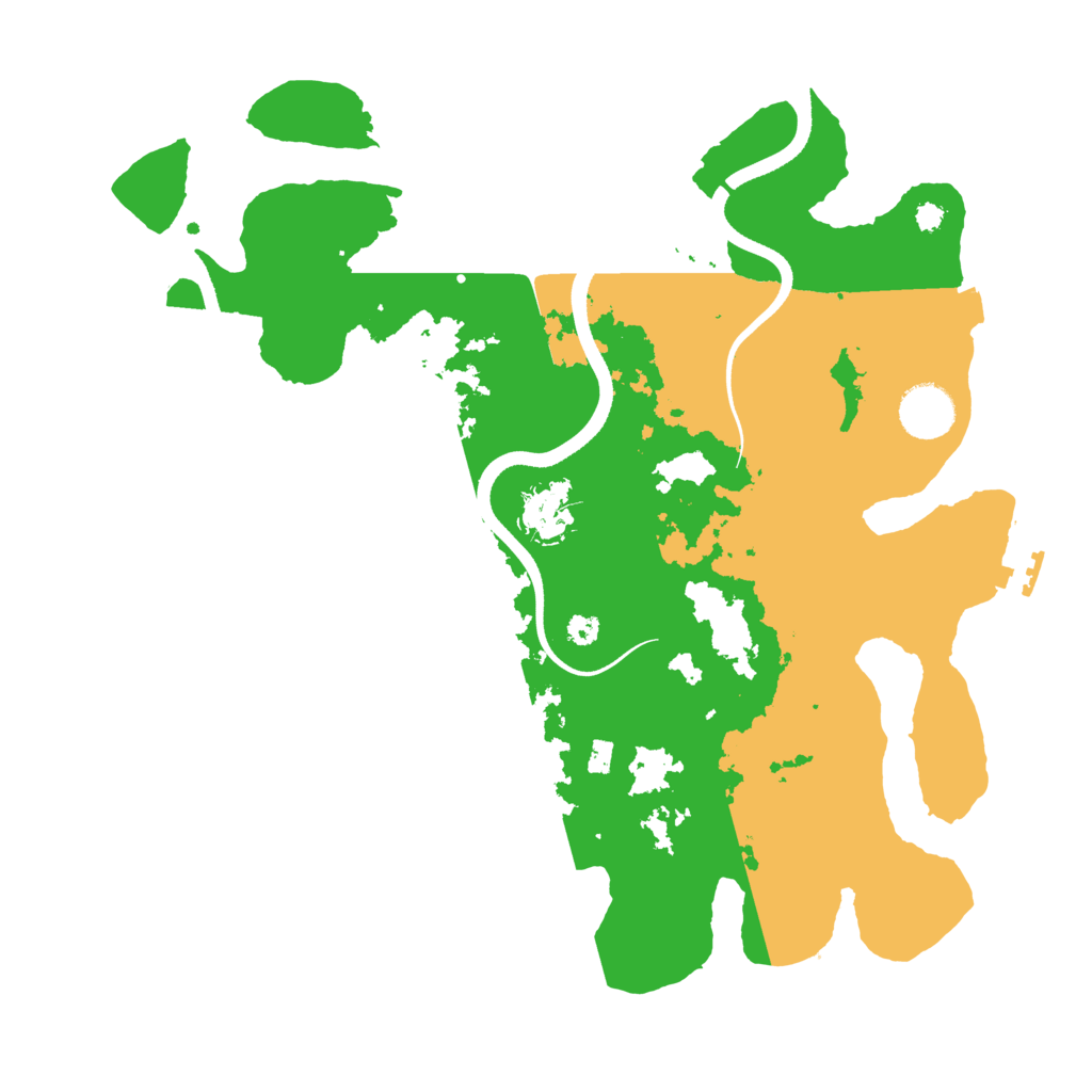 Biome Rust Map: Procedural Map, Size: 3500, Seed: 3195620