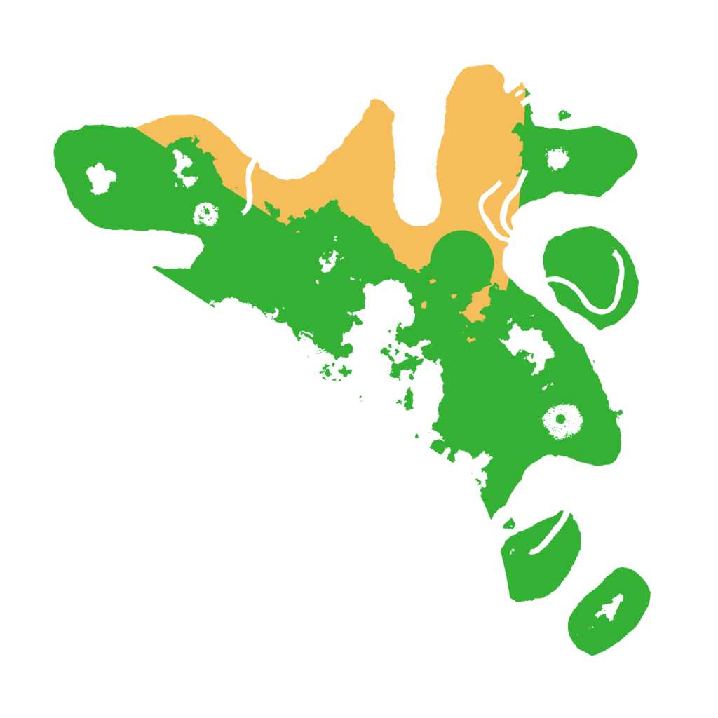 Biome Rust Map: Procedural Map, Size: 3000, Seed: 3550